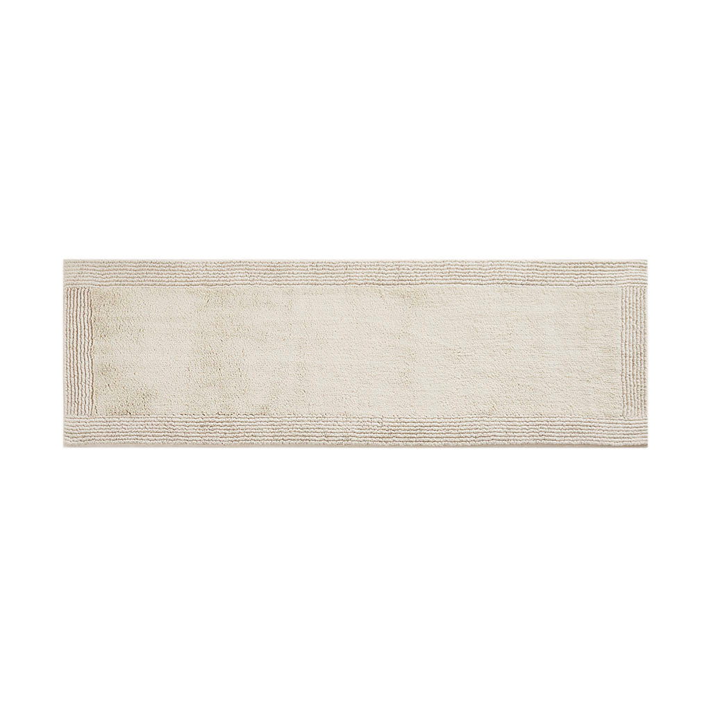 100% Cotton Tufted 3000 GSM Reversible Bath Rug Natural 24x72"