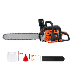 52CC 18" Gasoline Chainsaw Gas Powered Wood Cutting Engine Gas Chain Saw