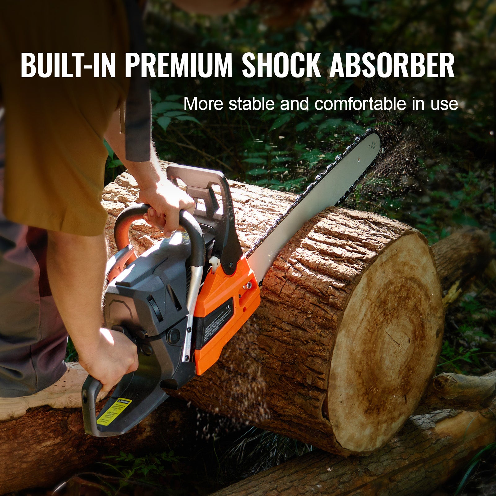 52CC 18" Gasoline Chainsaw Gas Powered Wood Cutting Engine Gas Chain Saw
