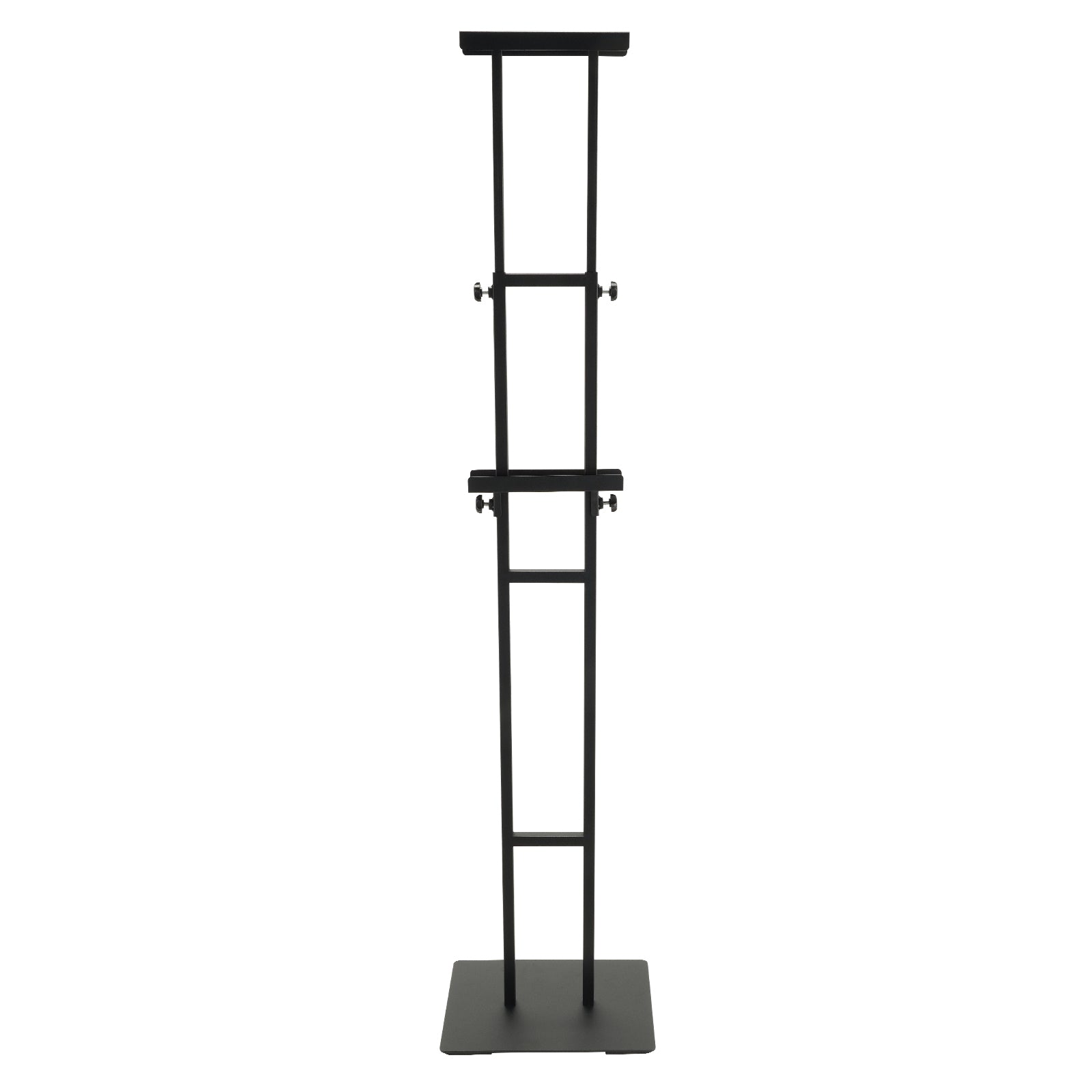 Poster Stand, Adjustable Height Up to 75", Double-Sided Heavy Duty Pedestal Sign Holder, Floor Standing Sign Holder Banner Stand with Shock-absorbing Base for Display, for Board and Foam, Black