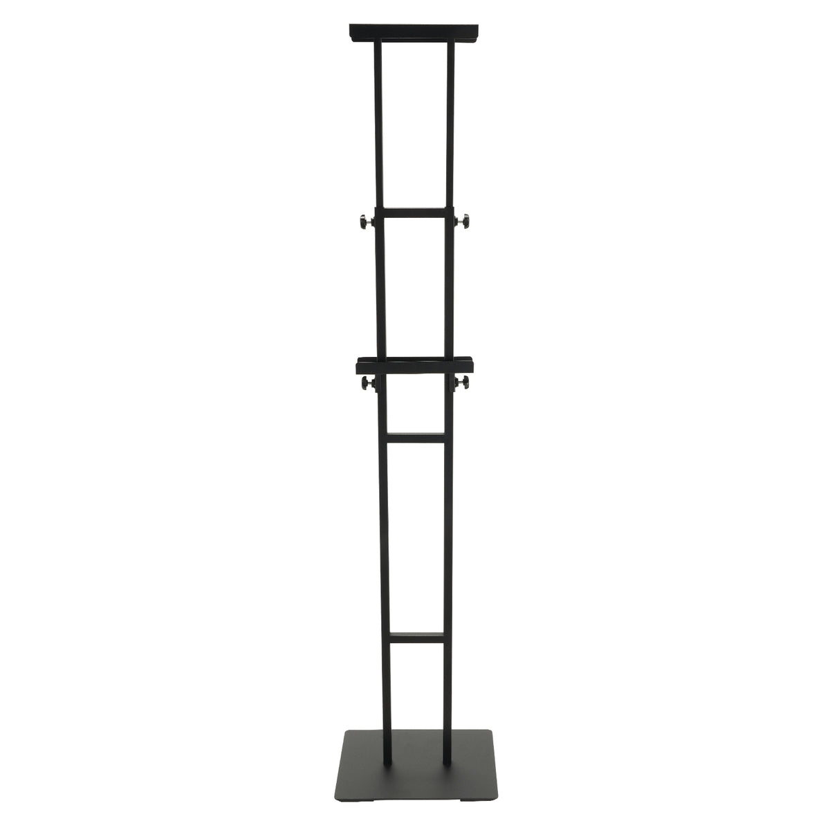 Poster Stand, Adjustable Height Up to 75", Double-Sided Heavy Duty Pedestal Sign Holder, Floor Standing Sign Holder Banner Stand with Shock-absorbing Base for Display, for Board and Foam, Black