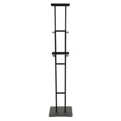 Poster Stand, Adjustable Height Up to 75", Double-Sided Heavy Duty Pedestal Sign Holder, Floor Standing Sign Holder Banner Stand with Shock-absorbing Base for Display, for Board and Foam, Black