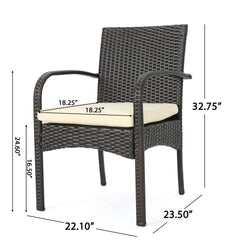 [Set of 2] CORDOBA KD PE WICKER DINING CHAIR