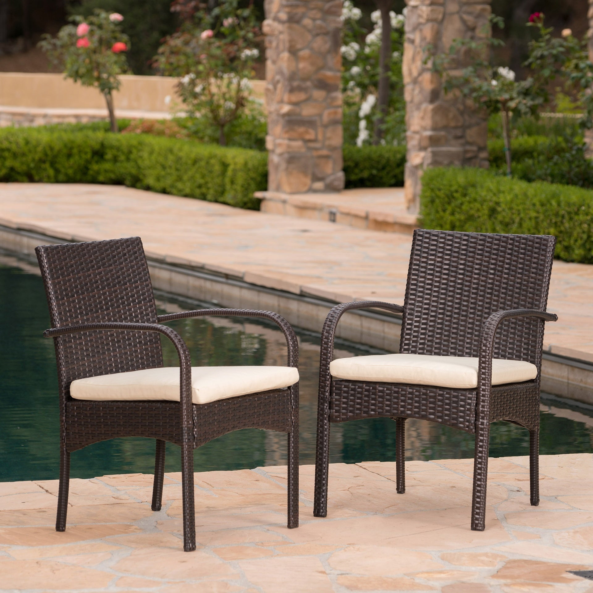 [Set of 2] CORDOBA KD PE WICKER DINING CHAIR