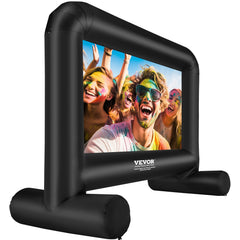 Inflatable Movie Screen, 14 FT (168inch)Inflatable Projector Screen, Front/Rear Projection, Oxford Fabric Blow Up Screen for Outdoor Parties Backyard Movie Night