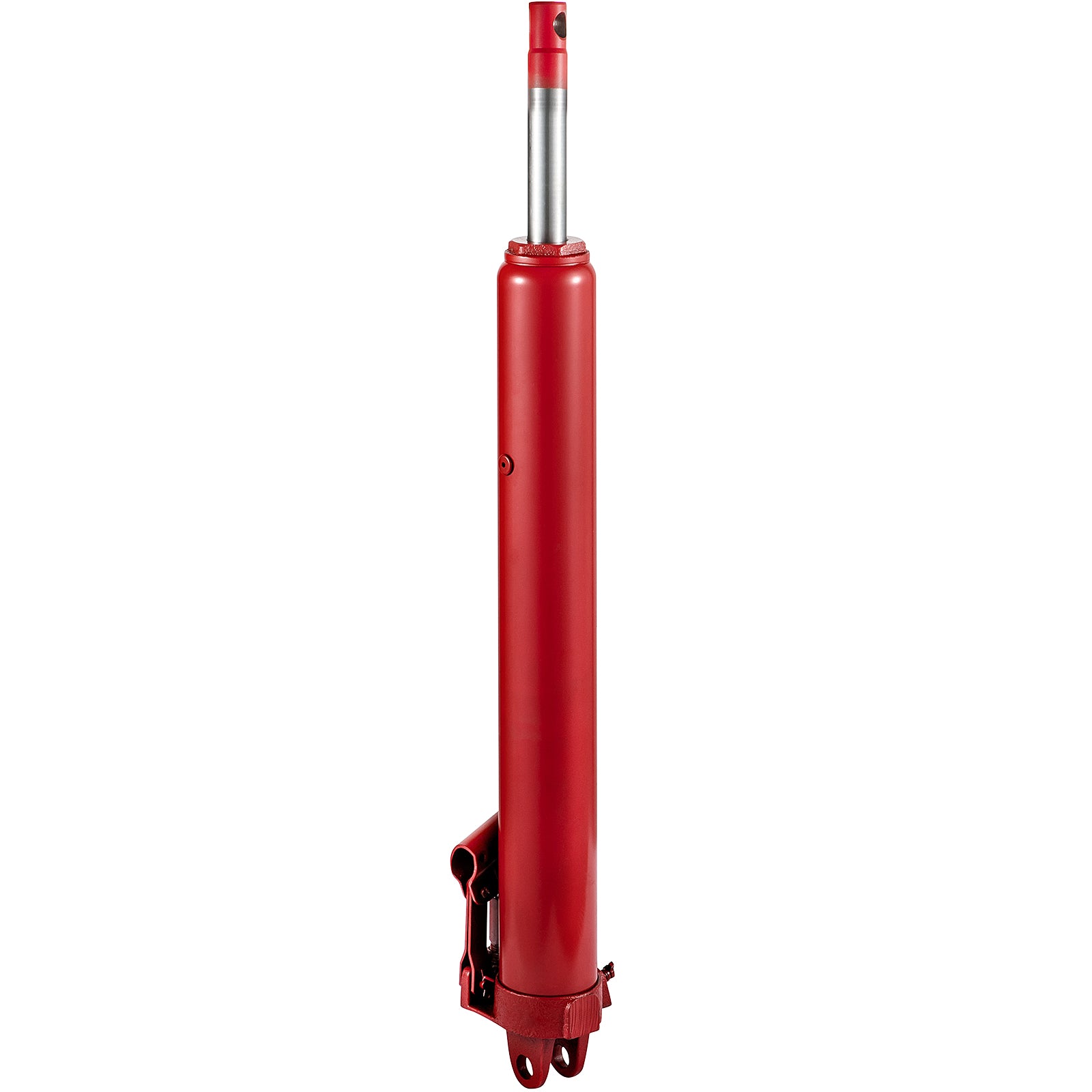 Hydraulic Long Ram Jack, 8 Tons/17363 lbs Capacity, with Single Piston Pump and Clevis Base, Manual Cherry Picker w/Handle, for Garage/Shop Cranes, Engine Lift Hoist, Red
