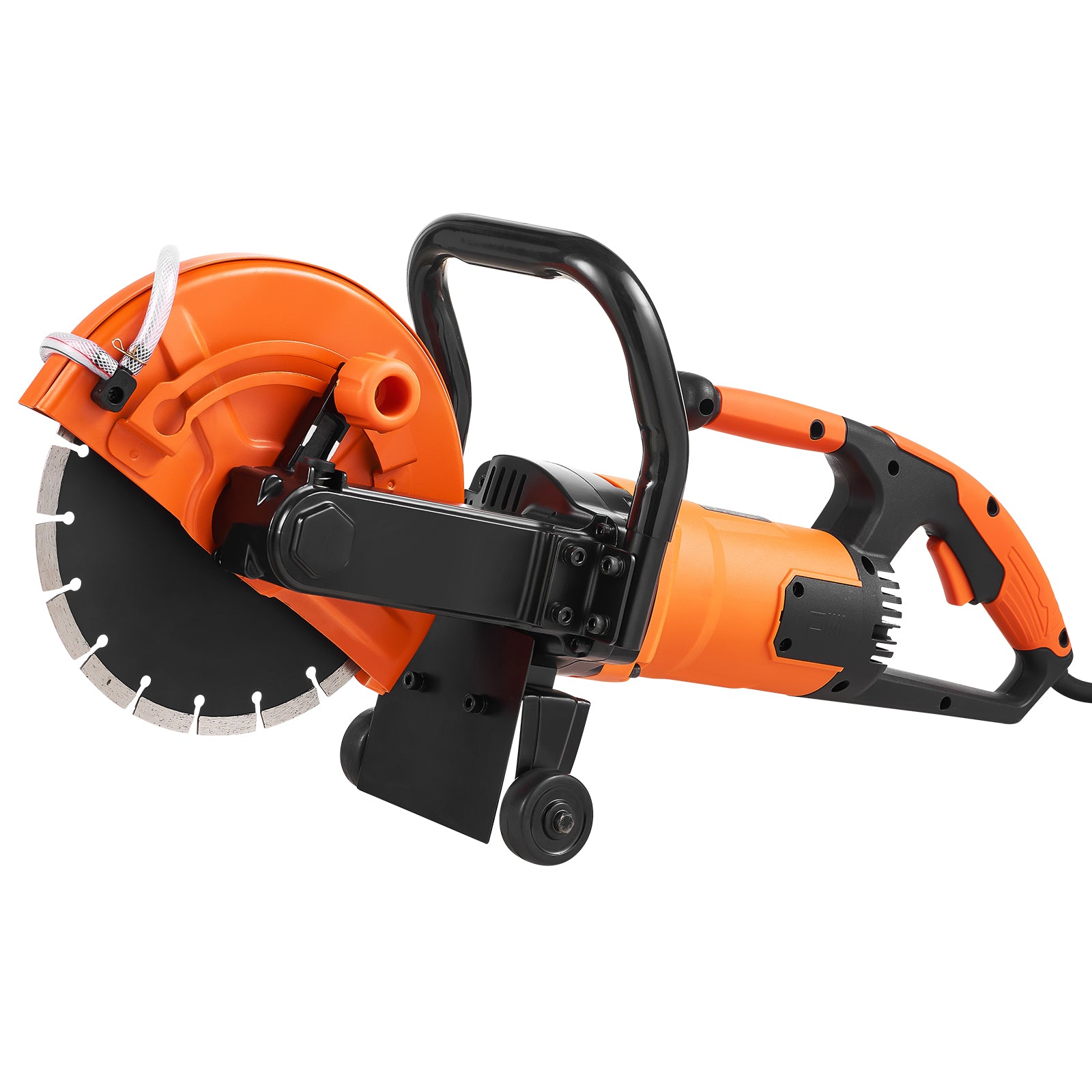 Electric Concrete Saw, 9 in, 1800 W 15 A Motor Circular Saw Cutter with 3.5 in Cutting Depth, Wet/Dry Disk Saw Cutter Includes Water Line, Pump and Blade, for Stone, Brick