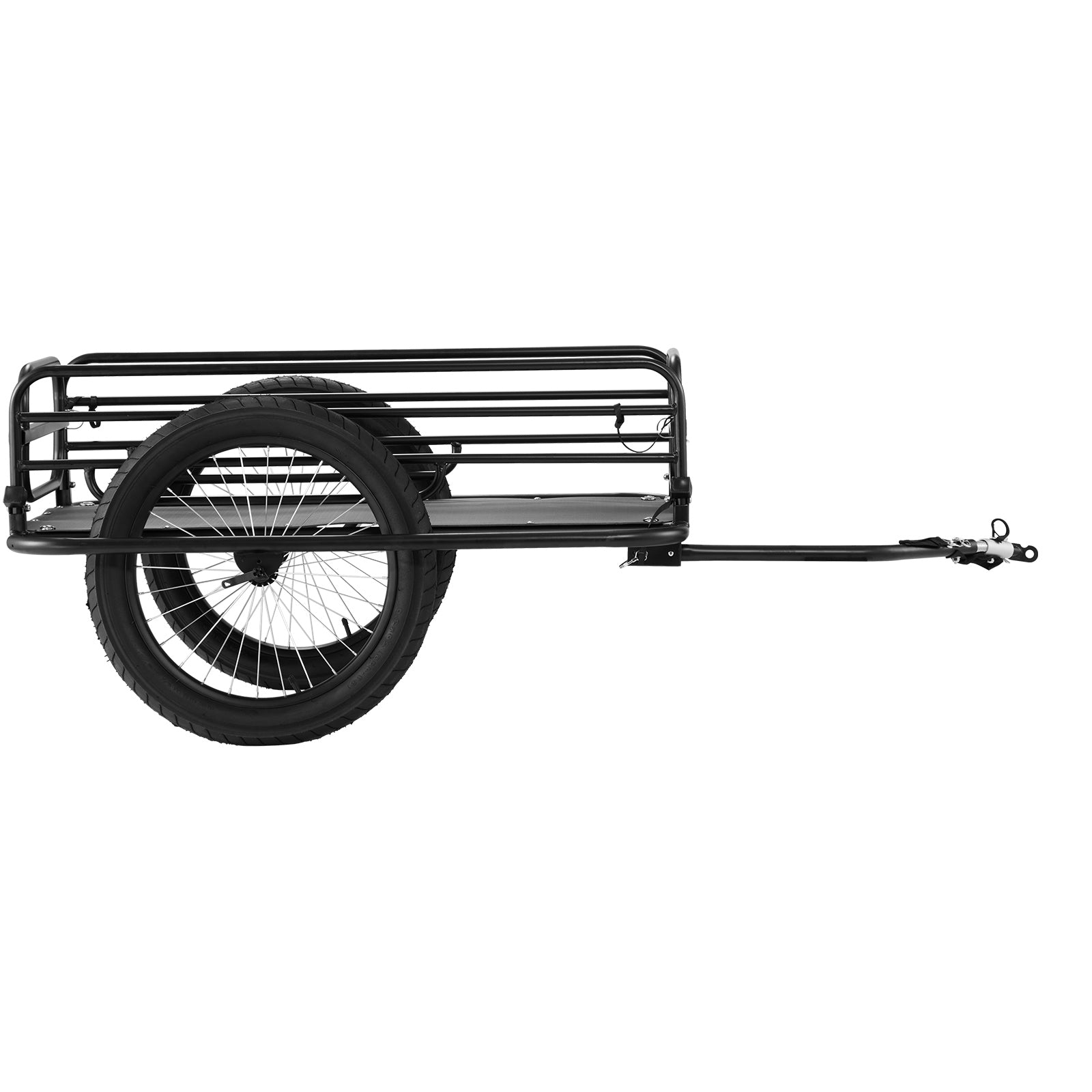 Bike Cargo Trailer, 275 lbs Load Capacity, Heavy-Duty Bicycle Wagon Cart, Foldable Compact Storage & Quick Release with Universal Hitch, 20" Wheels, Fits Most Bike Wheels, Carbon Steel Frame