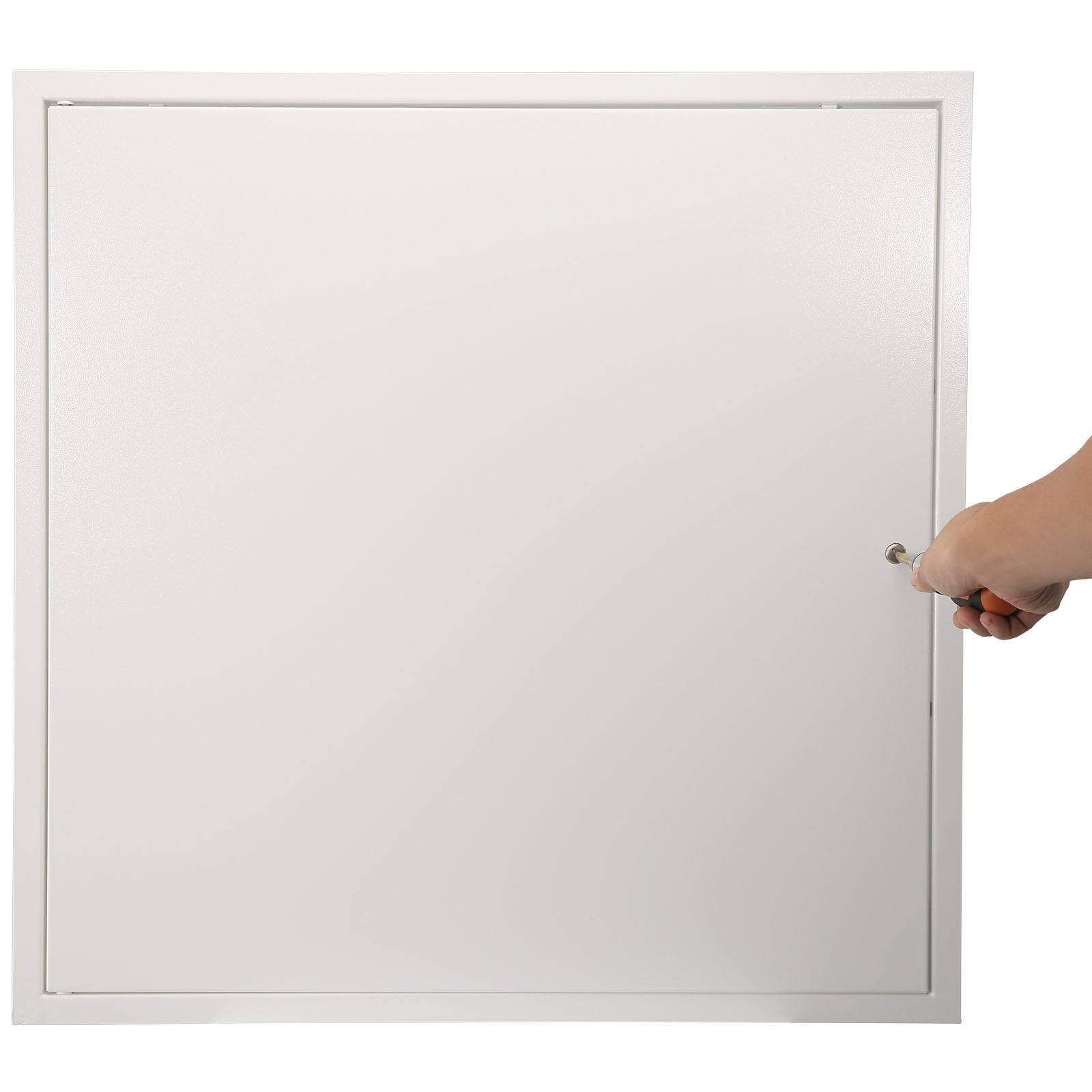 Access Panel for Drywall & Ceiling, 24 x 24 Inch Plumbing Access Panels, Reinforced Access Door, Heavy-Duty Steel Wall Hole Cover, Easy Install Removable Hinged Panel for Wiring & Cables, Silver