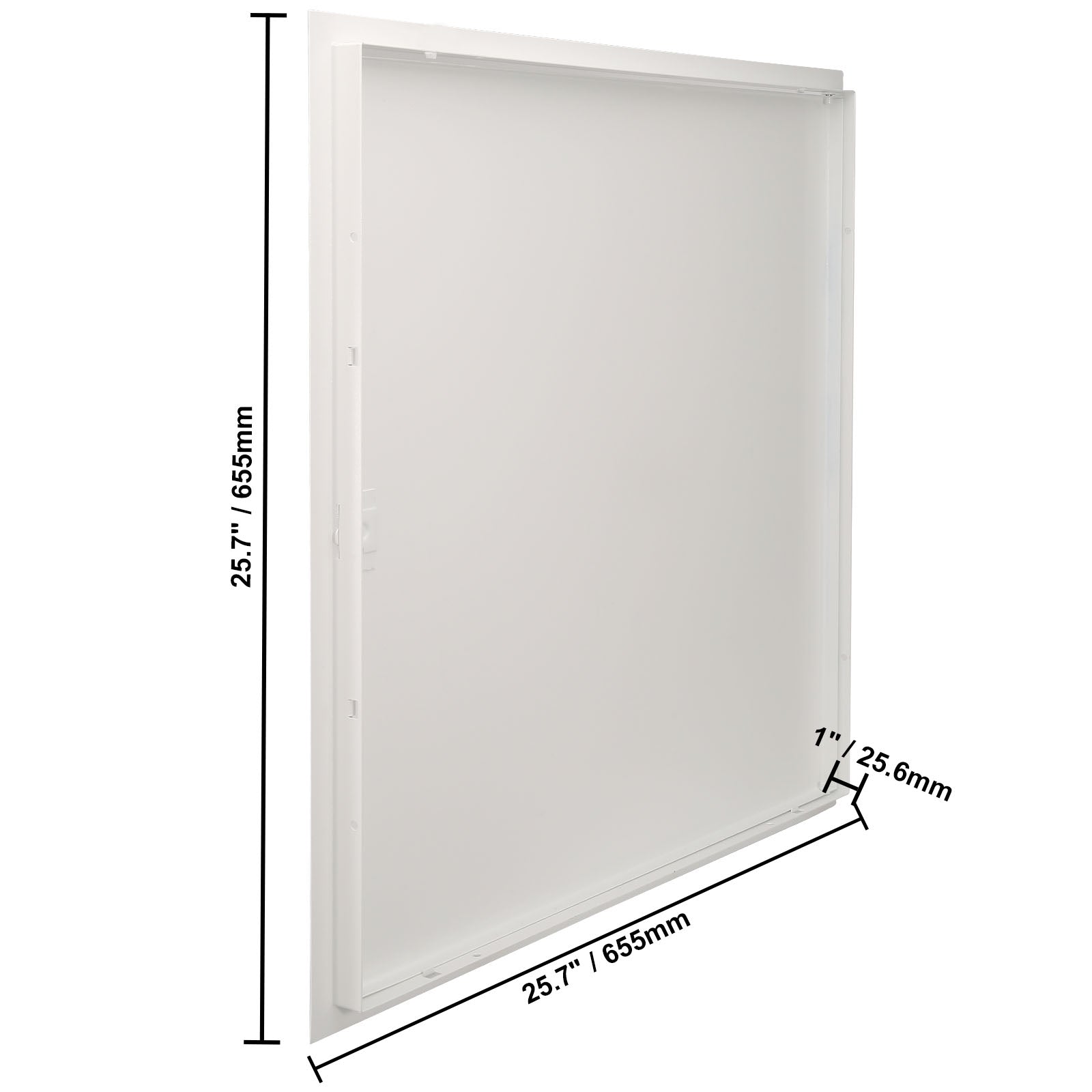 Access Panel for Drywall & Ceiling, 24 x 24 Inch Plumbing Access Panels, Reinforced Access Door, Heavy-Duty Steel Wall Hole Cover, Easy Install Removable Hinged Panel for Wiring & Cables, Silver