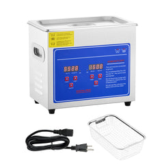Ultrasonic Cleaner with Digital Timer & Heater, Professional Ultra Sonic Jewelry Cleaner, Stainless Steel Heated Cleaning Machine for Glasses Watch Rings Small Parts Circuit Board (3L)