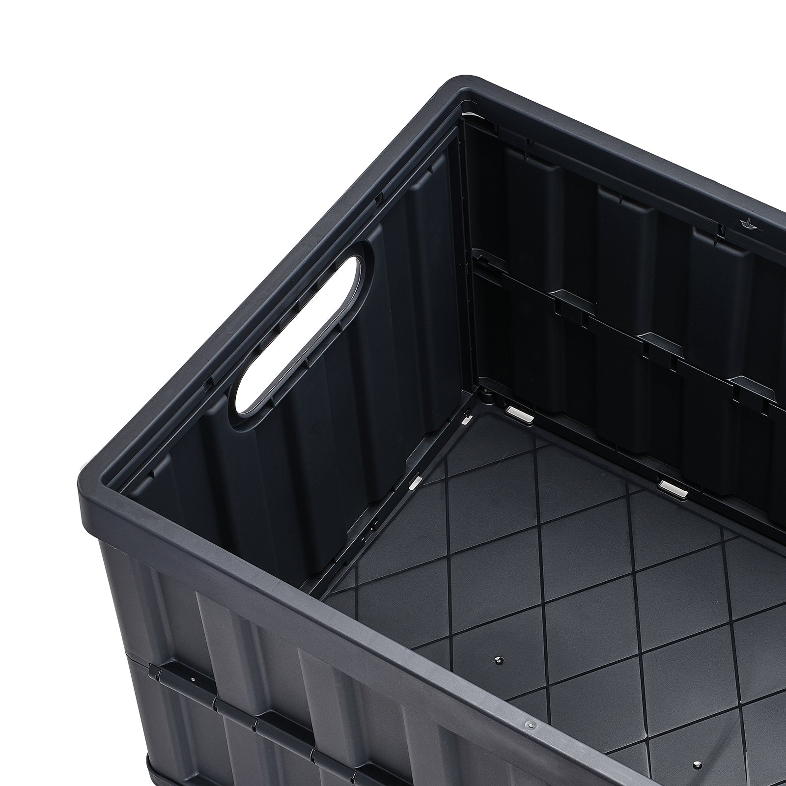 Collapsible Storage Bins with Lids, 65L 3 Packs, Folding Plastic Stackable Utility Crates with Handles, Large Heavy Duty Containers for Clothes, Toys, Books, Snack, Shoes, and Grocery Organizing