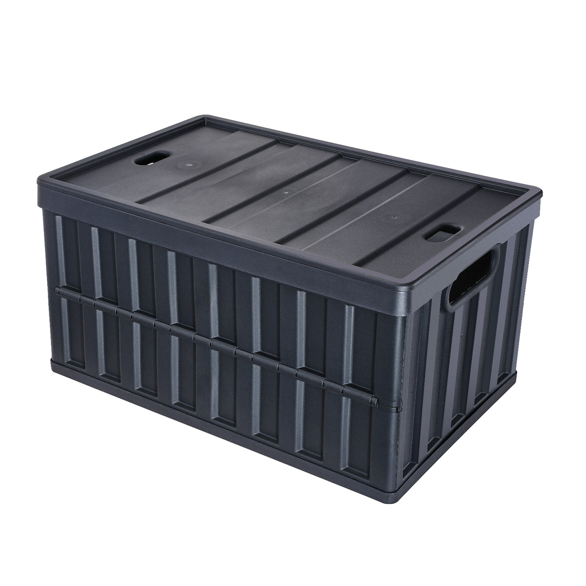 Collapsible Storage Bins with Lids, 65L 3 Packs, Folding Plastic Stackable Utility Crates with Handles, Large Heavy Duty Containers for Clothes, Toys, Books, Snack, Shoes, and Grocery Organizing