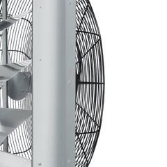 24'' Shutter Exhaust Fan, High-speed 3320 CFM, Aluminum Wall Mount Attic Fan with AC-motor, Ventilation and Cooling for Greenhouses, Garages, Sheds, Shops, FCC