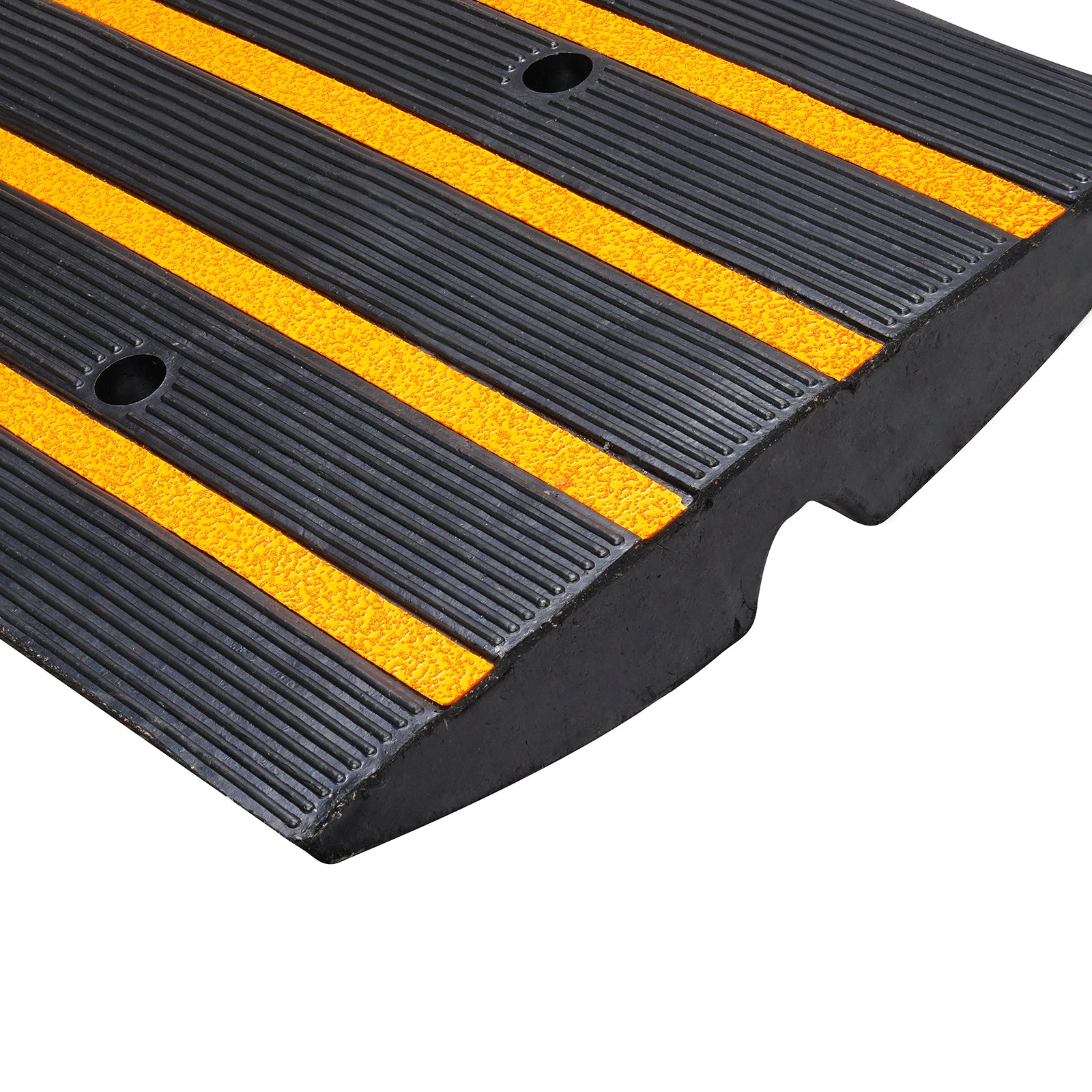 Curb Ramp, 3 Pack Rubber Driveway Ramps, Heavy Duty 33069 lbs Weight Capacity Threshold Ramp, 2.6-inch High Curbside Bridge Ramps for Loading Dock Garage Sidewalk, Expandable Full Ramp Set