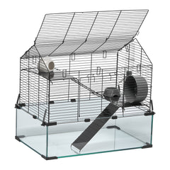Wire Hamster Cage Habitat 22.8in Pet Rodent Gerbil Mice Small Animal House