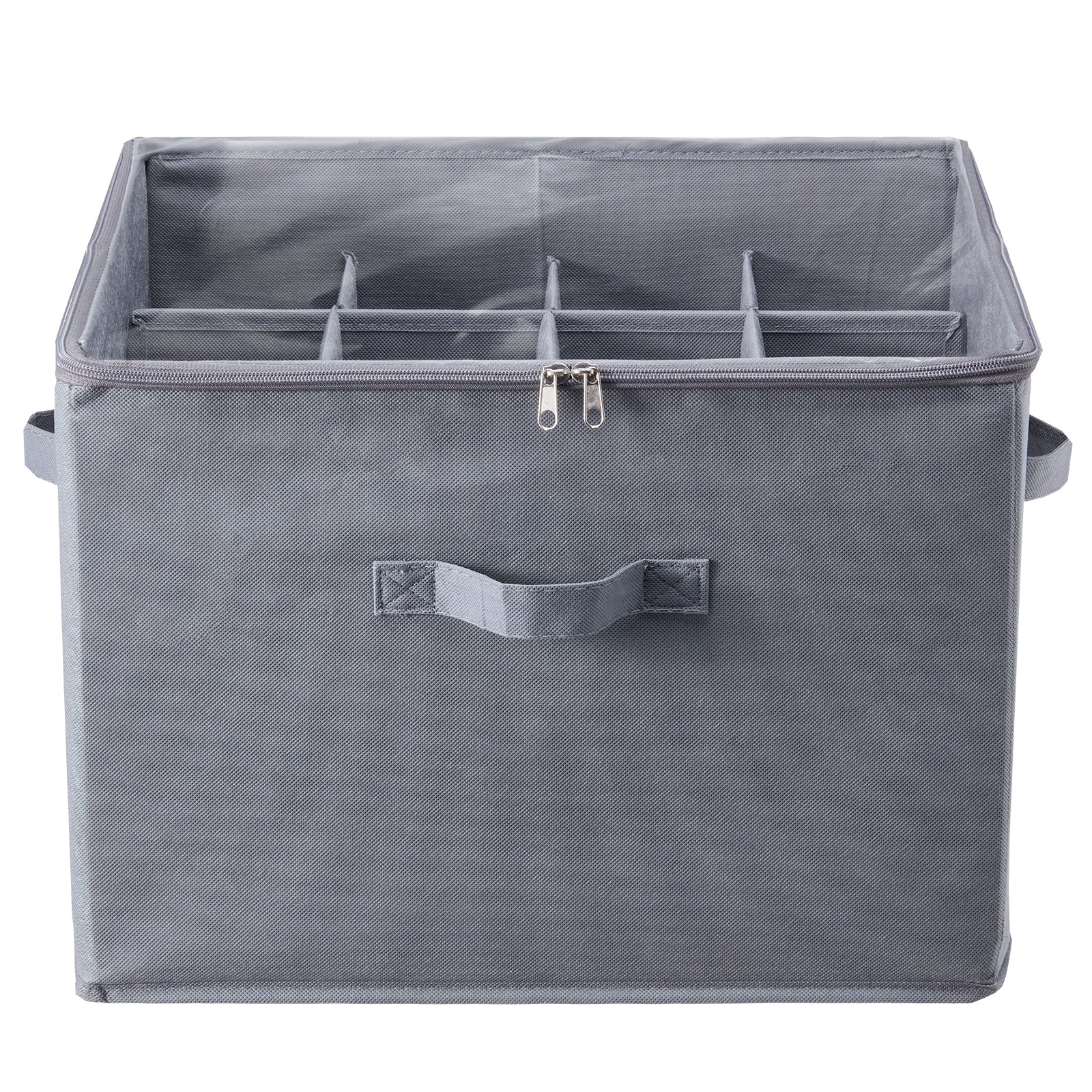 Under Bed Shoe Storage Organizer, 1 Pack, 16 Compartments, Underbed Shoe Box Storage Containers Adjustable Dividers, Sandal Organizer Storage with Clear Window, Breathable, Reinforced Handles