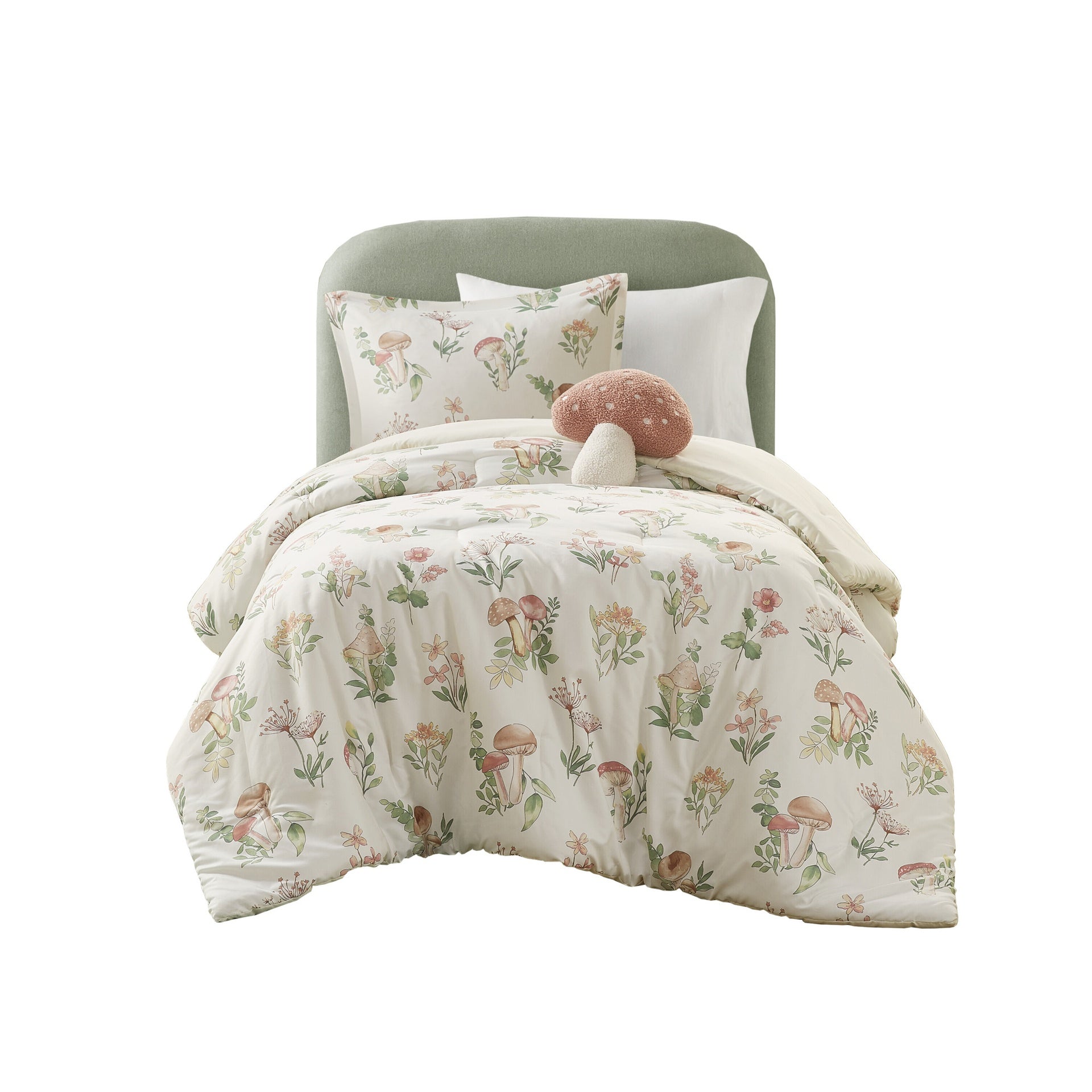 Mushroom Garden Comforter Set Twin/Twin XL
