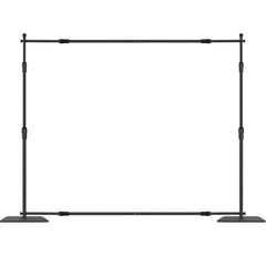10ft x 10ft Pipe and Drape Kit, Heavy Duty Backdrop Stand with Carbon Steel Base, Adjustable Backdrop Support with 6 Clamps and A Carry Bag for Wedding, Party, Event, Photography, and Exhibition