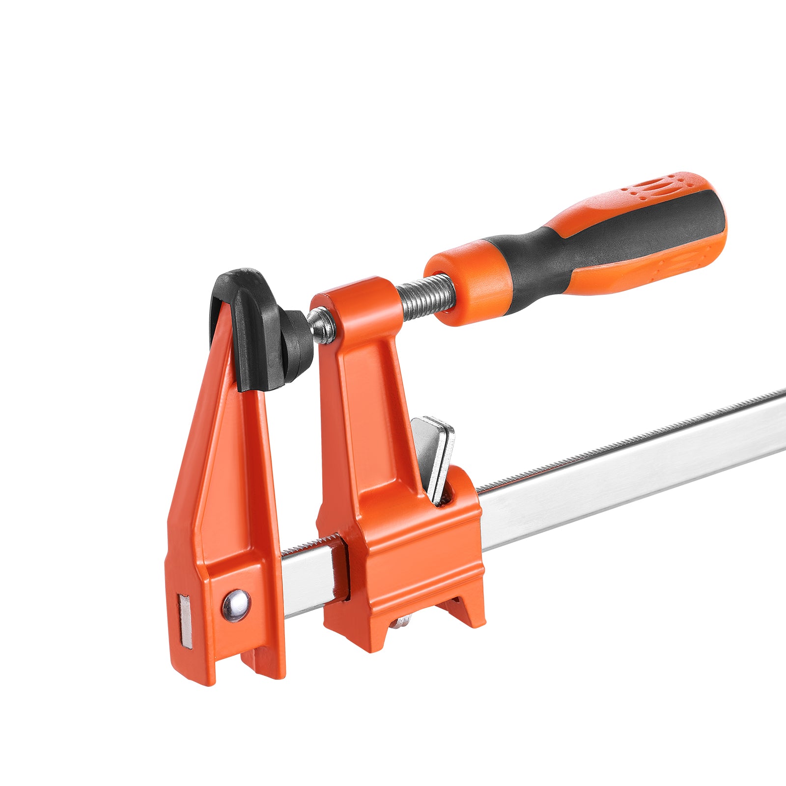 Bar Clamps for Woodworking, 2-Pack 36" Clamp/Spreader, Quick-Change F Clamp with 600 lbs Load Limit, 2.5" Throat Depth, Cast Iron and Carbon Steel, Wood Clamps for Woodworking Metal Working