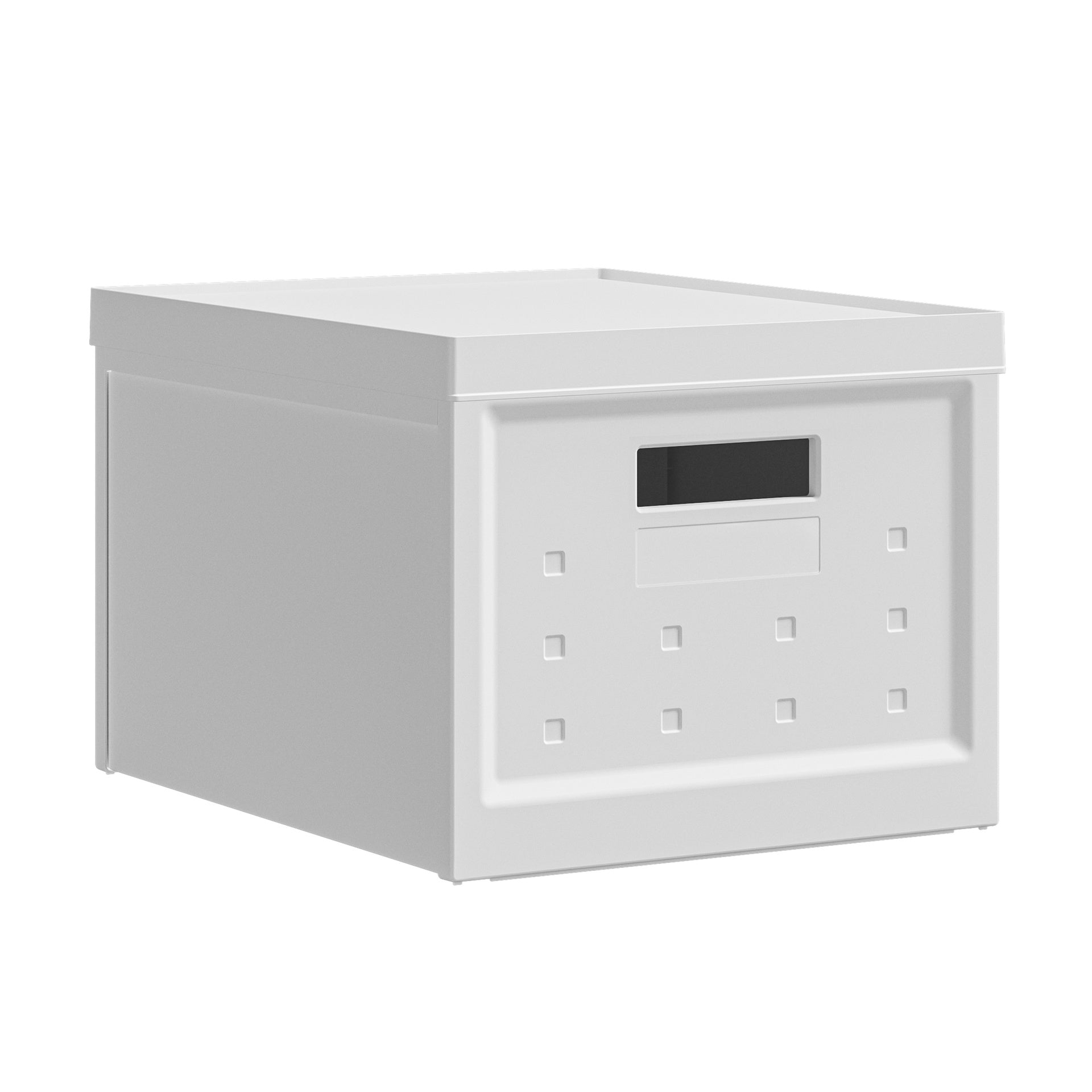Set of 2 Collapsible Stackable Storage Box with Lids for Home or Office Organization