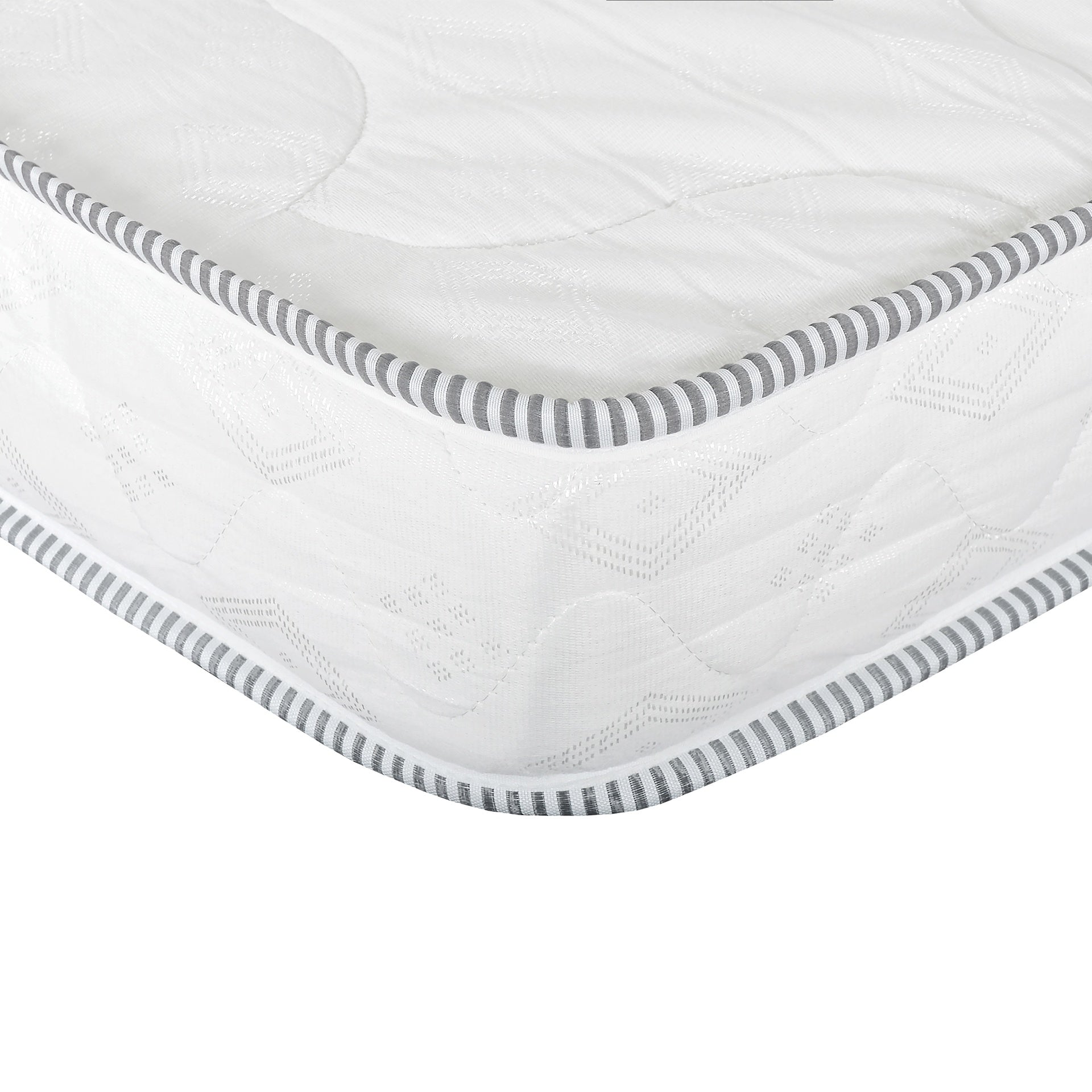 6 in. Reversible Twin Size Foam Mattress in a Box, High-density Foam Double Sided Quilted Mattress, White