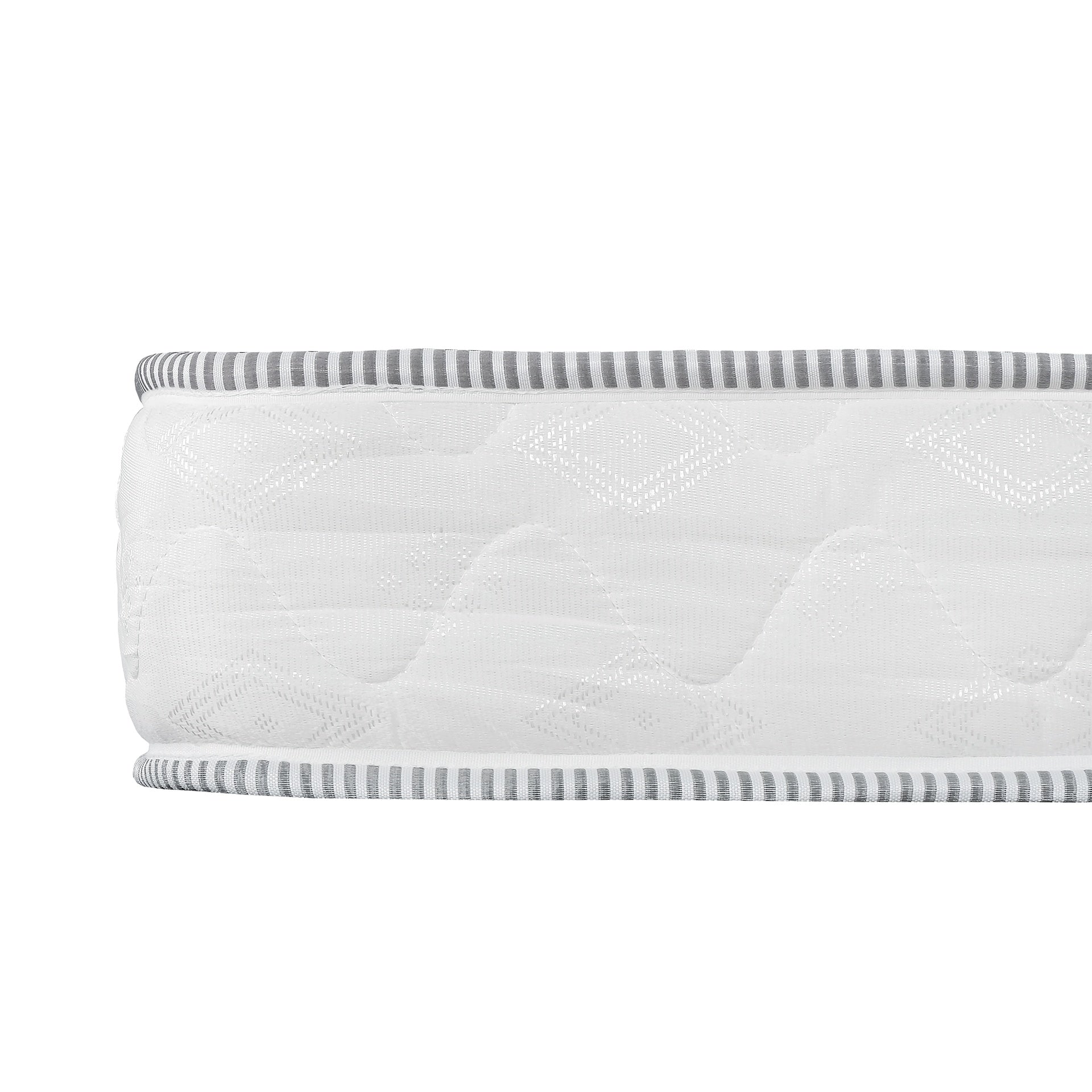 6 in. Reversible Twin Size Foam Mattress in a Box, High-density Foam Double Sided Quilted Mattress, White