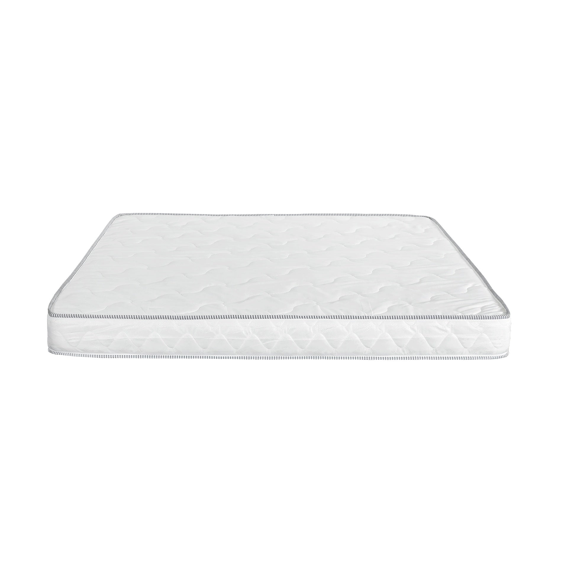 6 in. Reversible Twin Size Foam Mattress in a Box, High-density Foam Double Sided Quilted Mattress, White