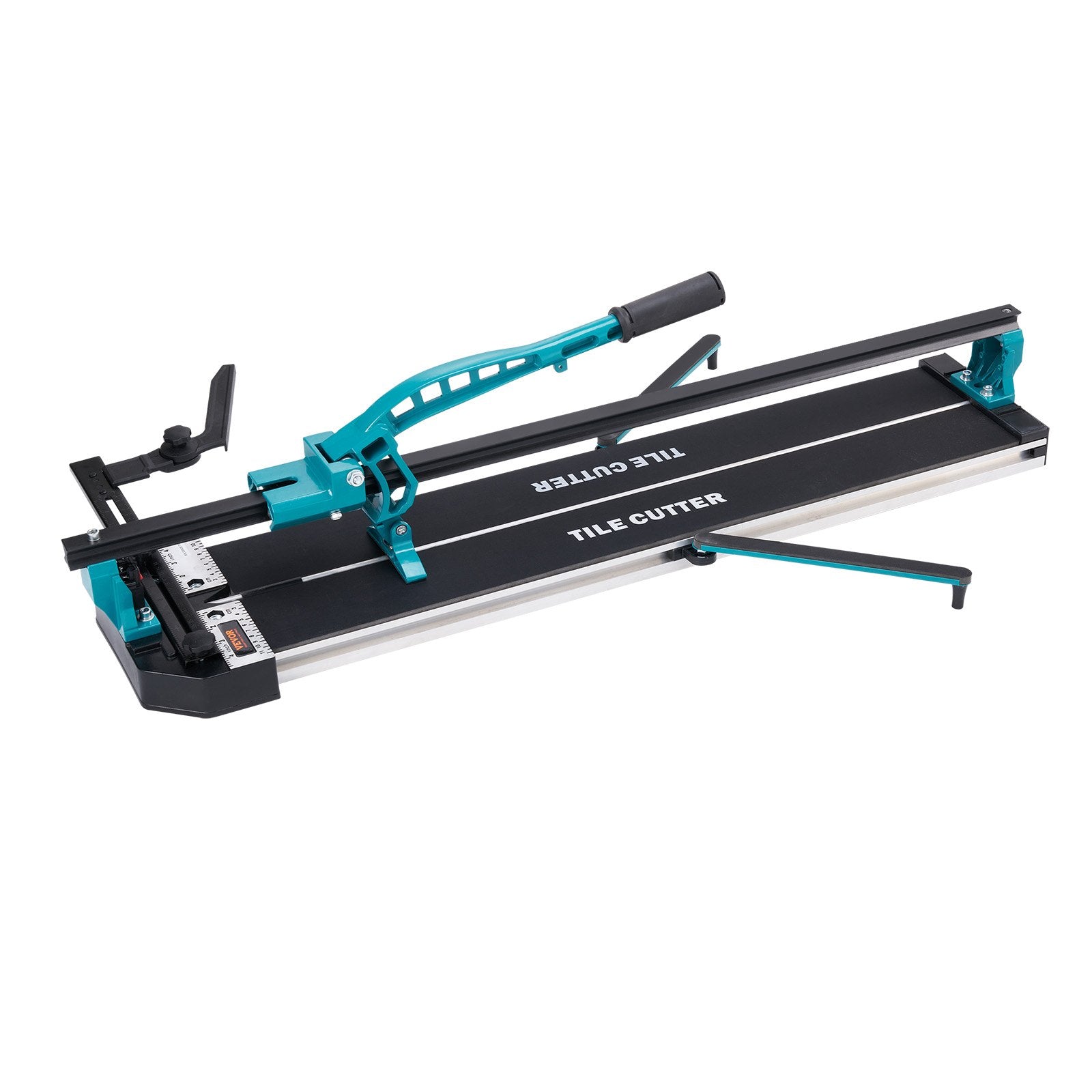 Manual Tile Cutter, 48 inch, Porcelain Ceramic Tile Cutter with Tungsten Carbide Cutting Wheel, Infrared Positioning, Anti-Skid Feet, Durable Rails for professional installers or beginners