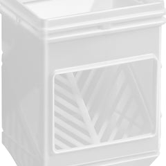 Rain Gutter Downspout Extensions 2-Pack Flexible Downspout Extender White