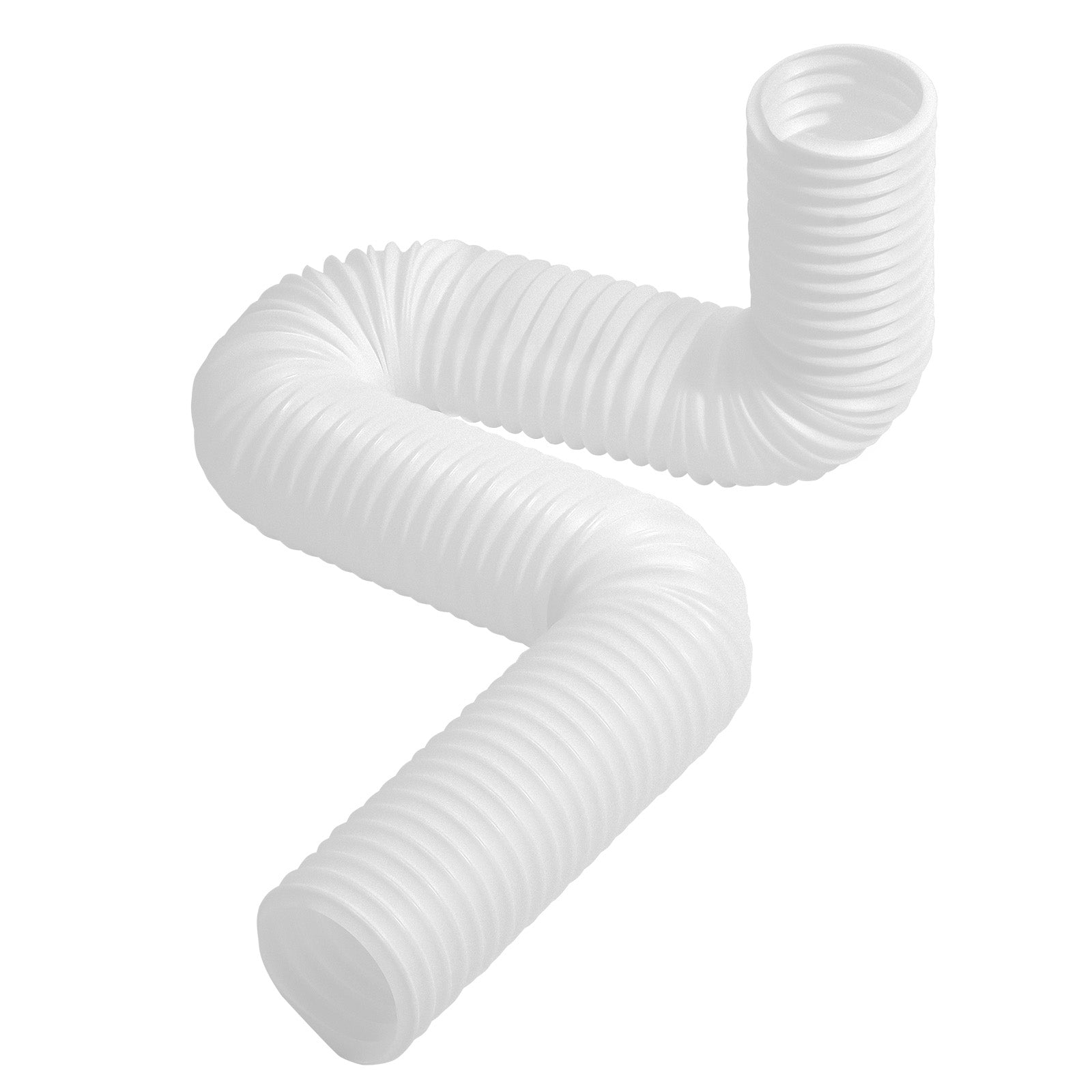 Rain Gutter Downspout Extensions 2-Pack Flexible Downspout Extender White