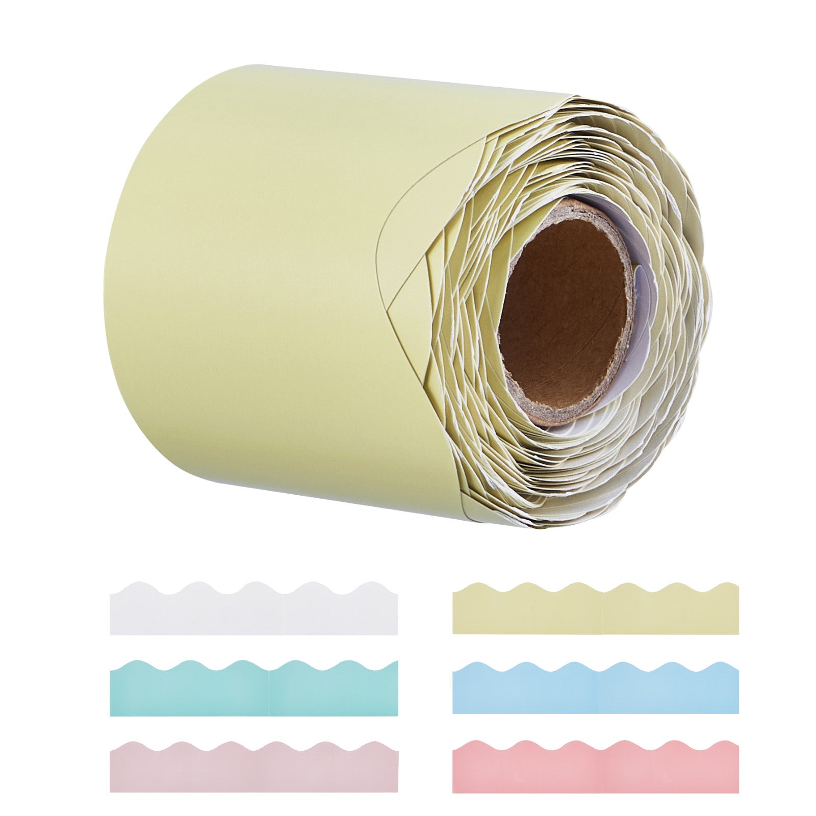 Bulletin Board Borders 6 Rolls 32.8 Ft Rolled Scalloped Border Trim for School