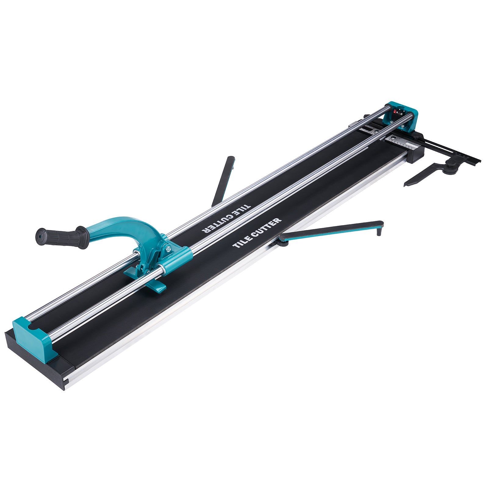 Manual Tile Cutter, 48 inch, Porcelain Ceramic Tile Cutter with Tungsten Carbide Cutting Wheel, Infrared Positioning, Anti-Skid Feet, Double Rails for professional installers or beginners