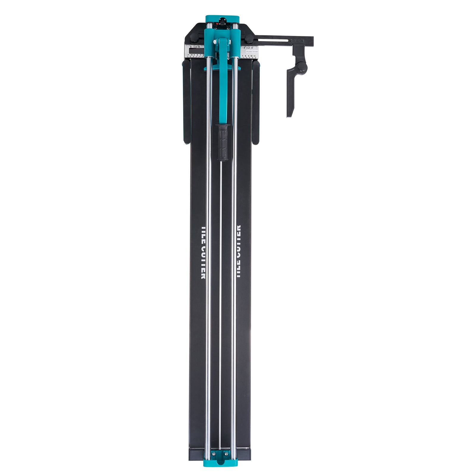 Manual Tile Cutter, 48 inch, Porcelain Ceramic Tile Cutter with Tungsten Carbide Cutting Wheel, Infrared Positioning, Anti-Skid Feet, Double Rails for professional installers or beginners
