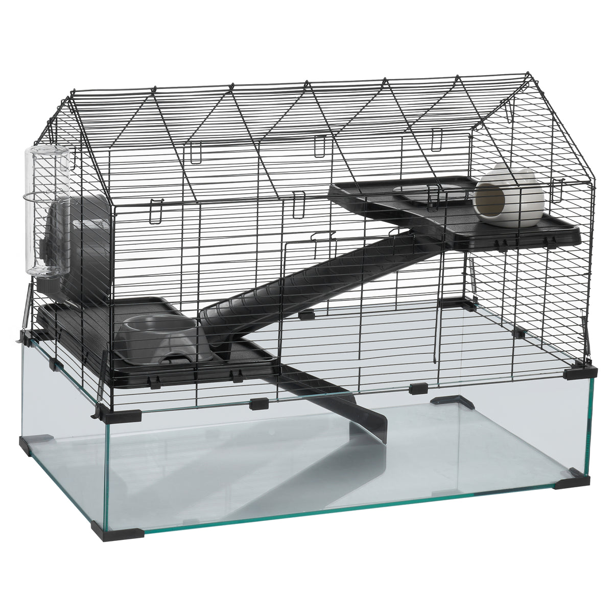 Wire Hamster Cage Habitat 29.5in Pet Rodent Gerbil Mice Small Animal House