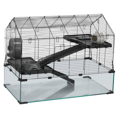 Wire Hamster Cage Habitat 29.5in Pet Rodent Gerbil Mice Small Animal House
