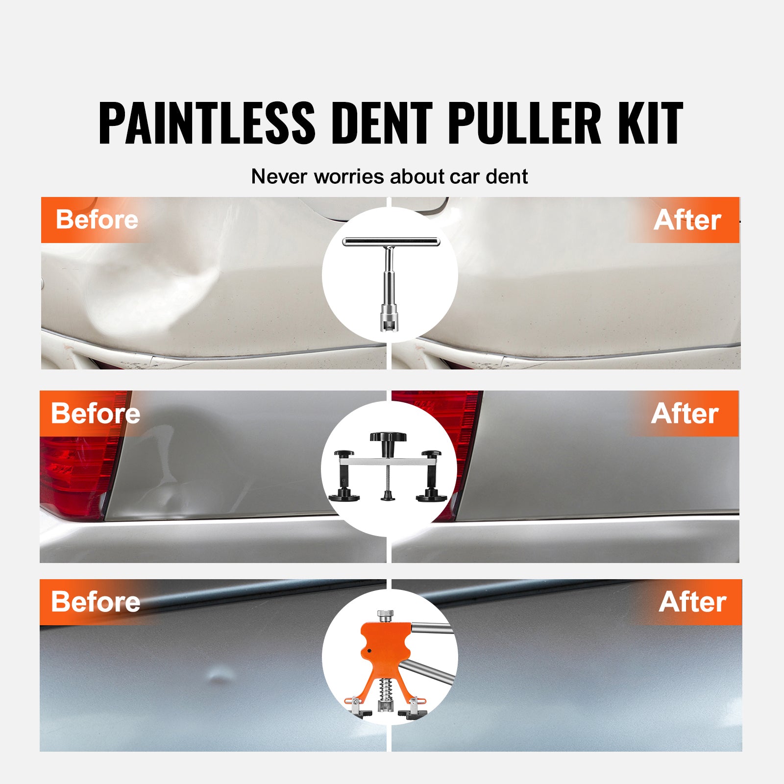 Car Body Dent Puller Bridge Lifter Tool Paintless Hail Remover Repair Kit