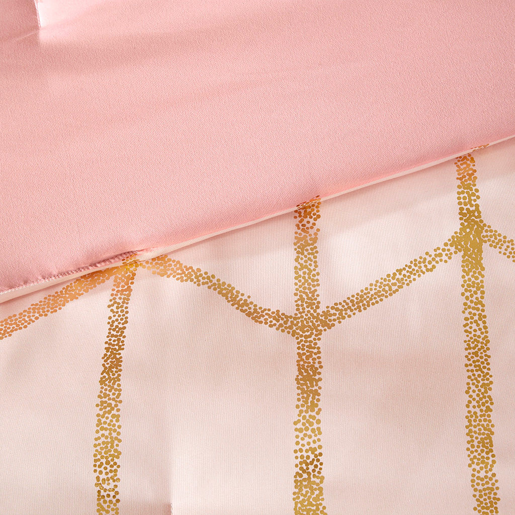 Twin/Twin XL Metallic Printed Comforter Set