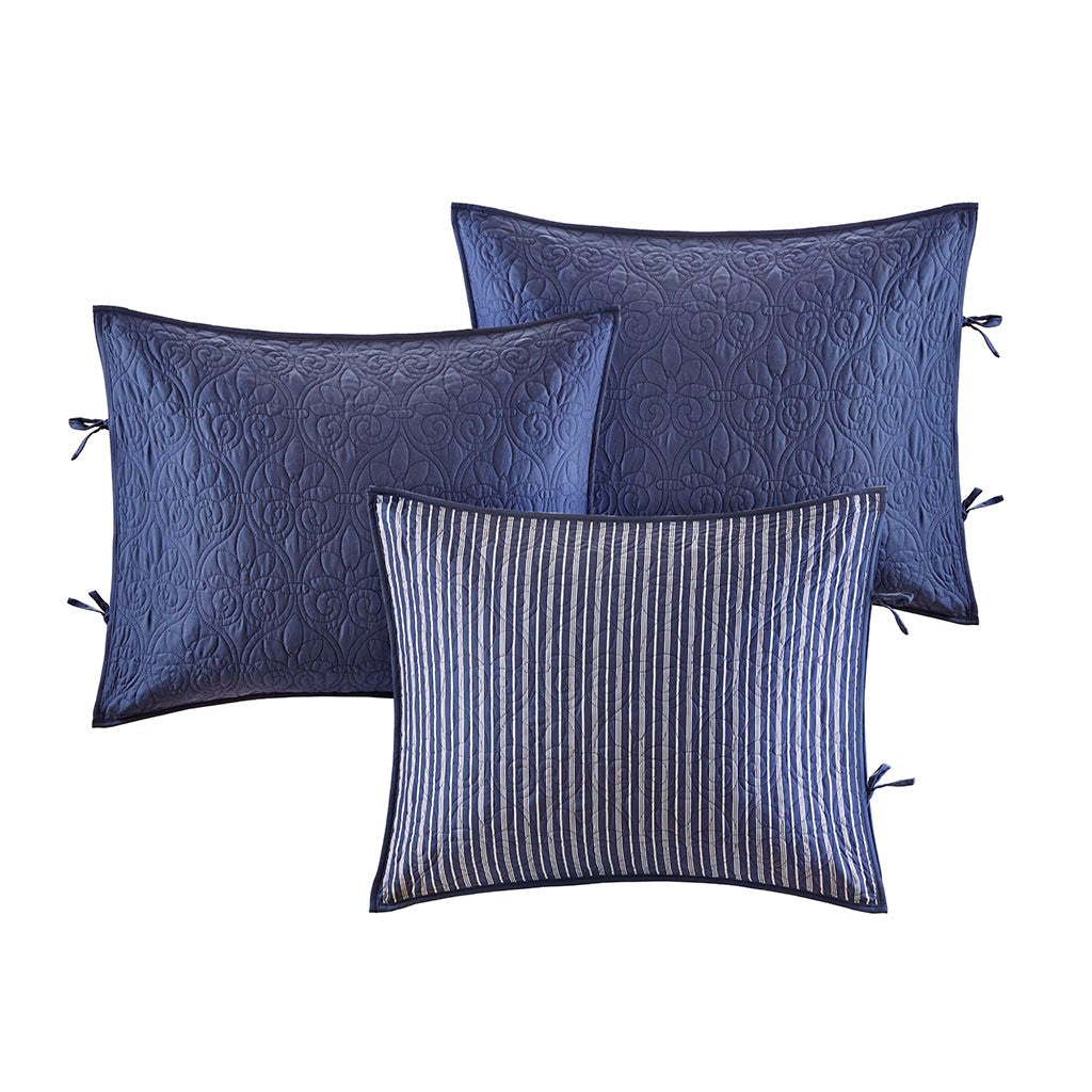 6 Piece Reversible Daybed Cover Set Navy Daybed