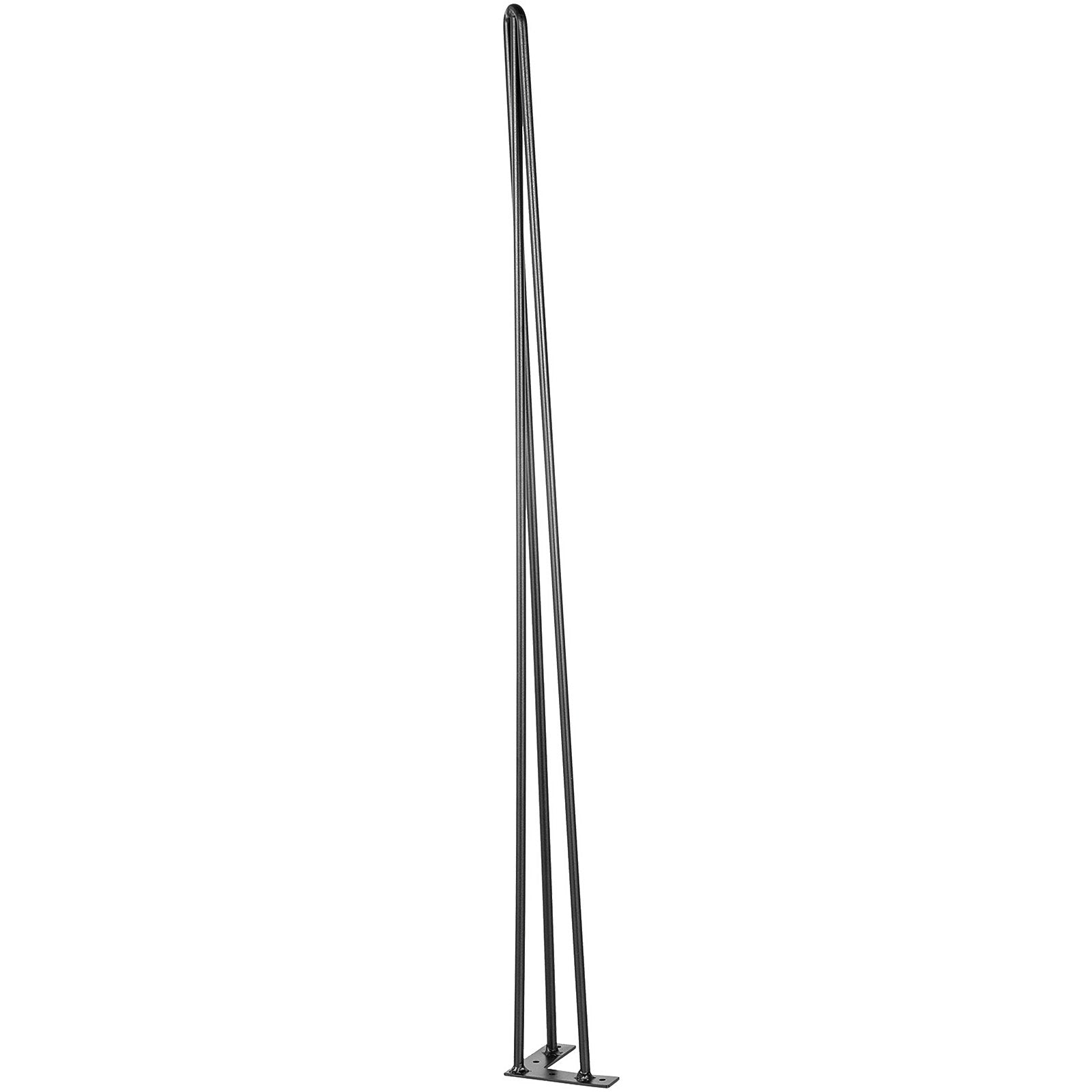 Hairpin Table Legs 34" Black Set of 4 Desk Legs 880lbs Load Capacity (Each 220lbs) Hairpin Desk Legs 3 Rods for Bench Desk Dining End Table Chairs Carbon Steel DIY Heavy Duty Furniture Legs