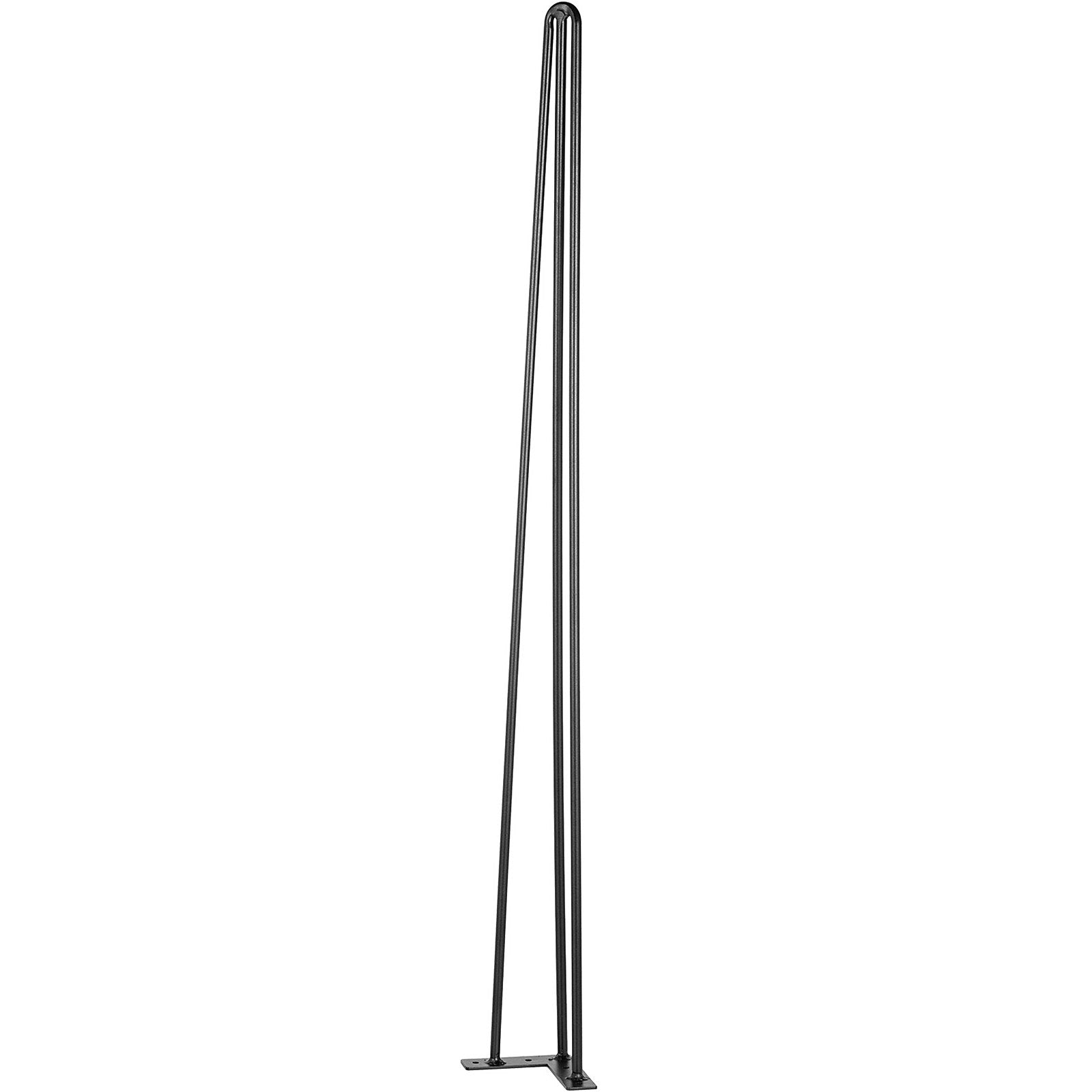 Hairpin Table Legs 34" Black Set of 4 Desk Legs 880lbs Load Capacity (Each 220lbs) Hairpin Desk Legs 3 Rods for Bench Desk Dining End Table Chairs Carbon Steel DIY Heavy Duty Furniture Legs