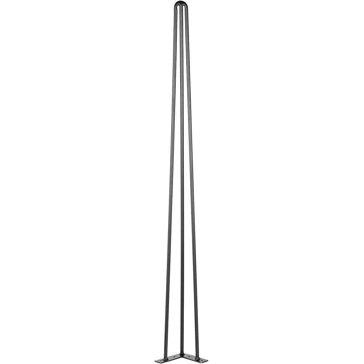 Hairpin Table Legs 34" Black Set of 4 Desk Legs 880lbs Load Capacity (Each 220lbs) Hairpin Desk Legs 3 Rods for Bench Desk Dining End Table Chairs Carbon Steel DIY Heavy Duty Furniture Legs