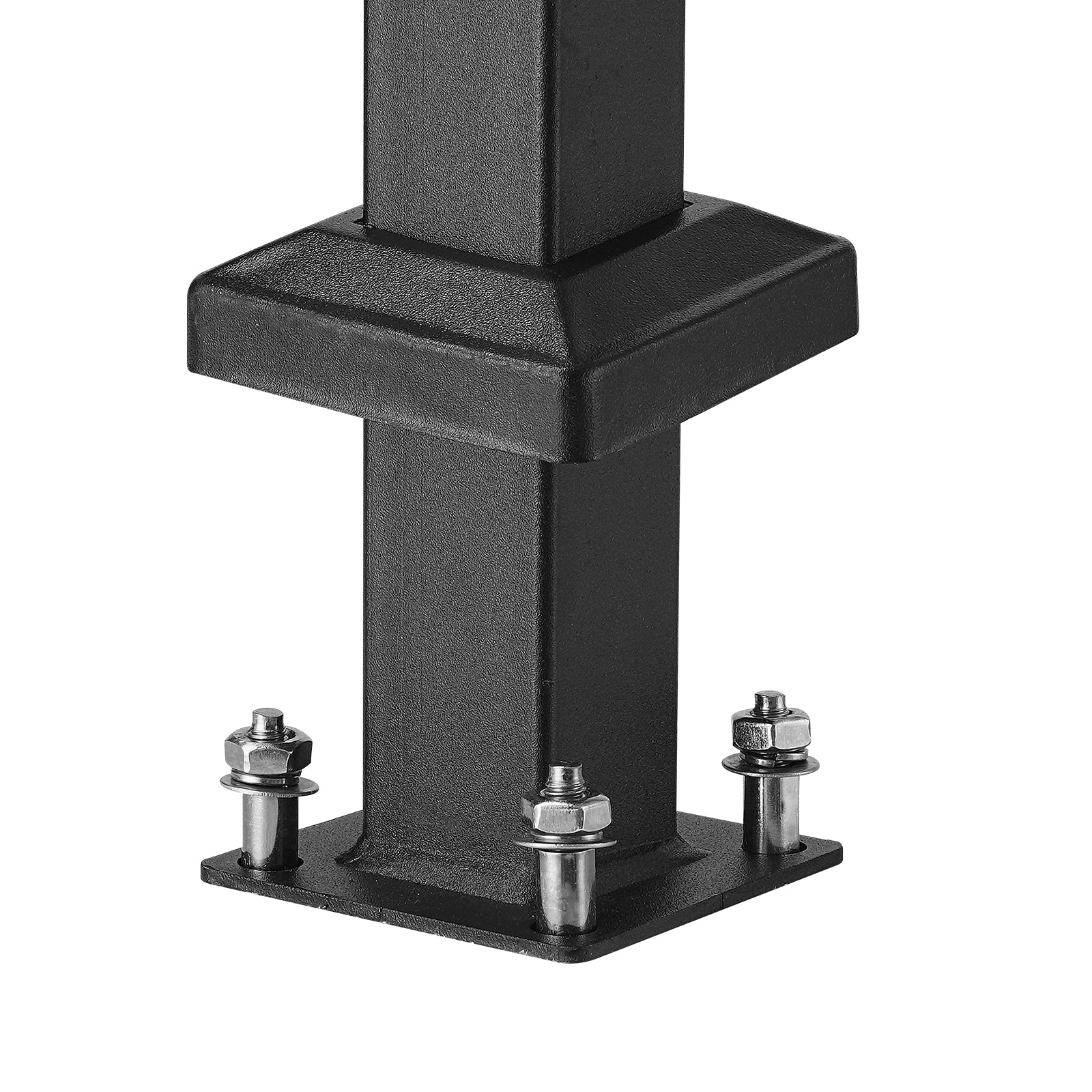 3-4 Step Handrails for Outdoor for Seniors Porch Deck Black Retro Arch