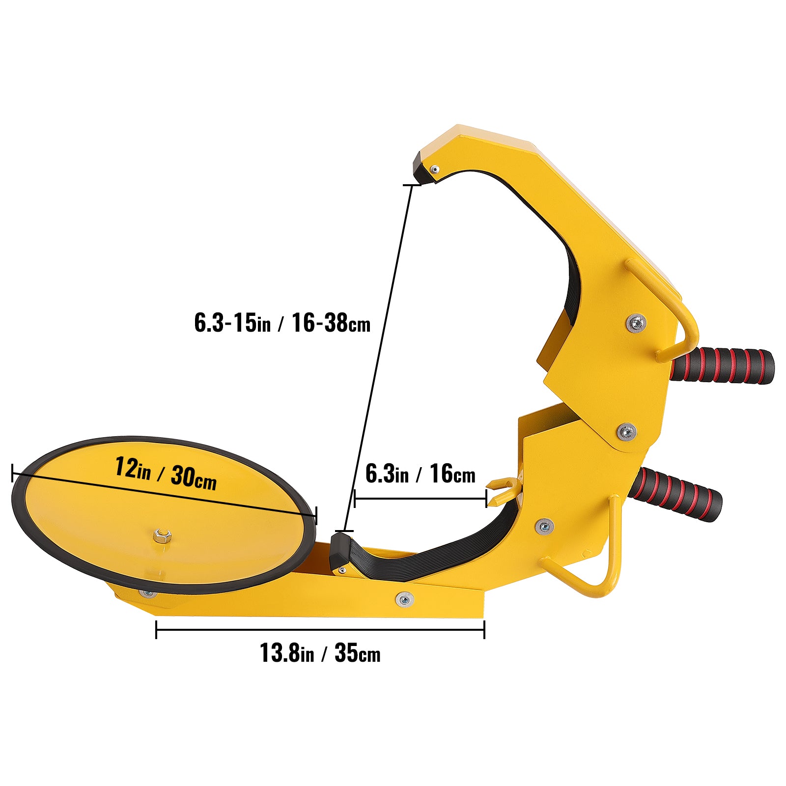 Wheel Lock Clamp, 2-Pack Trailer Wheel Lock, Heavy-Duty Anti Theft Tire Lock, Trailer Wheel Locks for RV Trailers, Cars, Trucks, SUVs