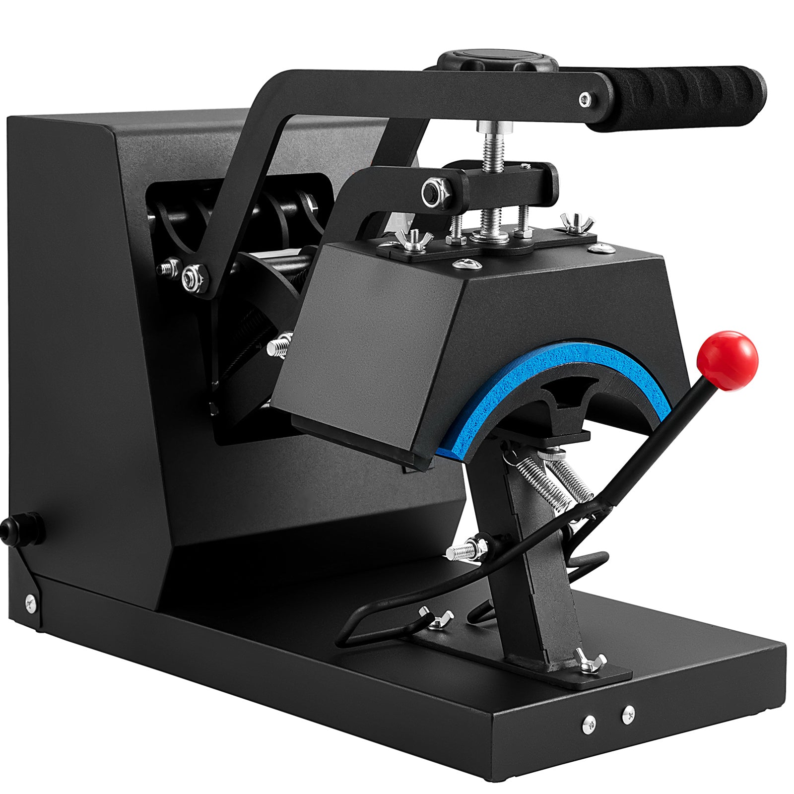 Hat Heat Press, 4-in-1 Cap Heat Press Machine, 6x3inches Clamshell Sublimation Transfer, LCD Digital Timer Temperature Control with 4pcs Curved Heating Elements (6x3/6.7x2.7/6.7x2.7/8.1x3.5)