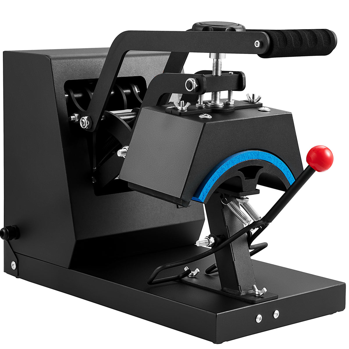 Hat Heat Press, 4-in-1 Cap Heat Press Machine, 6x3inches Clamshell Sublimation Transfer, LCD Digital Timer Temperature Control with 4pcs Curved Heating Elements (6x3/6.7x2.7/6.7x2.7/8.1x3.5)