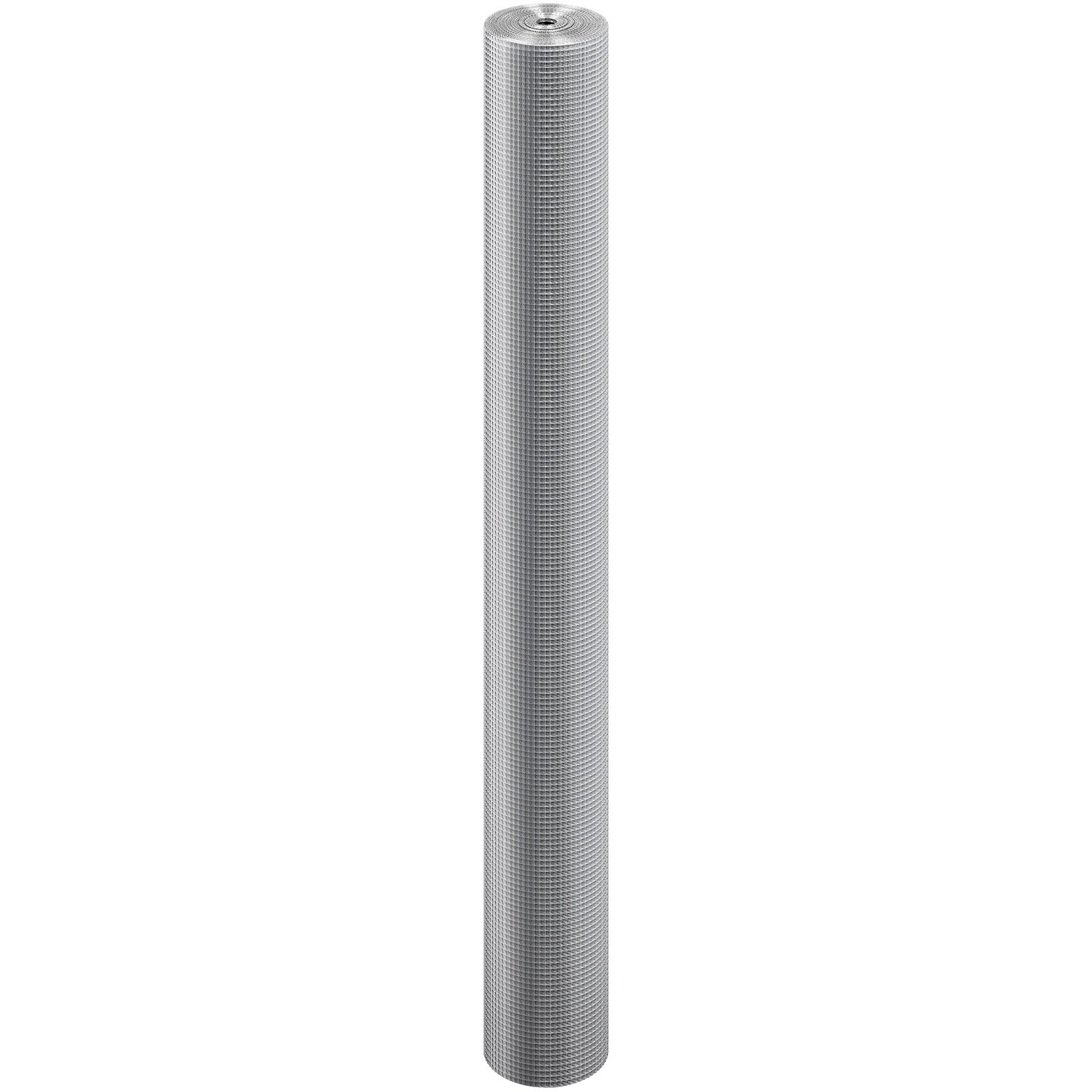 Hardware Cloth, 1/4 inch 48in x 50 ft 23 Gauge, Hot Dipped Galvanized Wire Mesh Roll, Chicken Wire Fencing, Wire Mesh for Rabbit Cages, Garden, Small Rodents