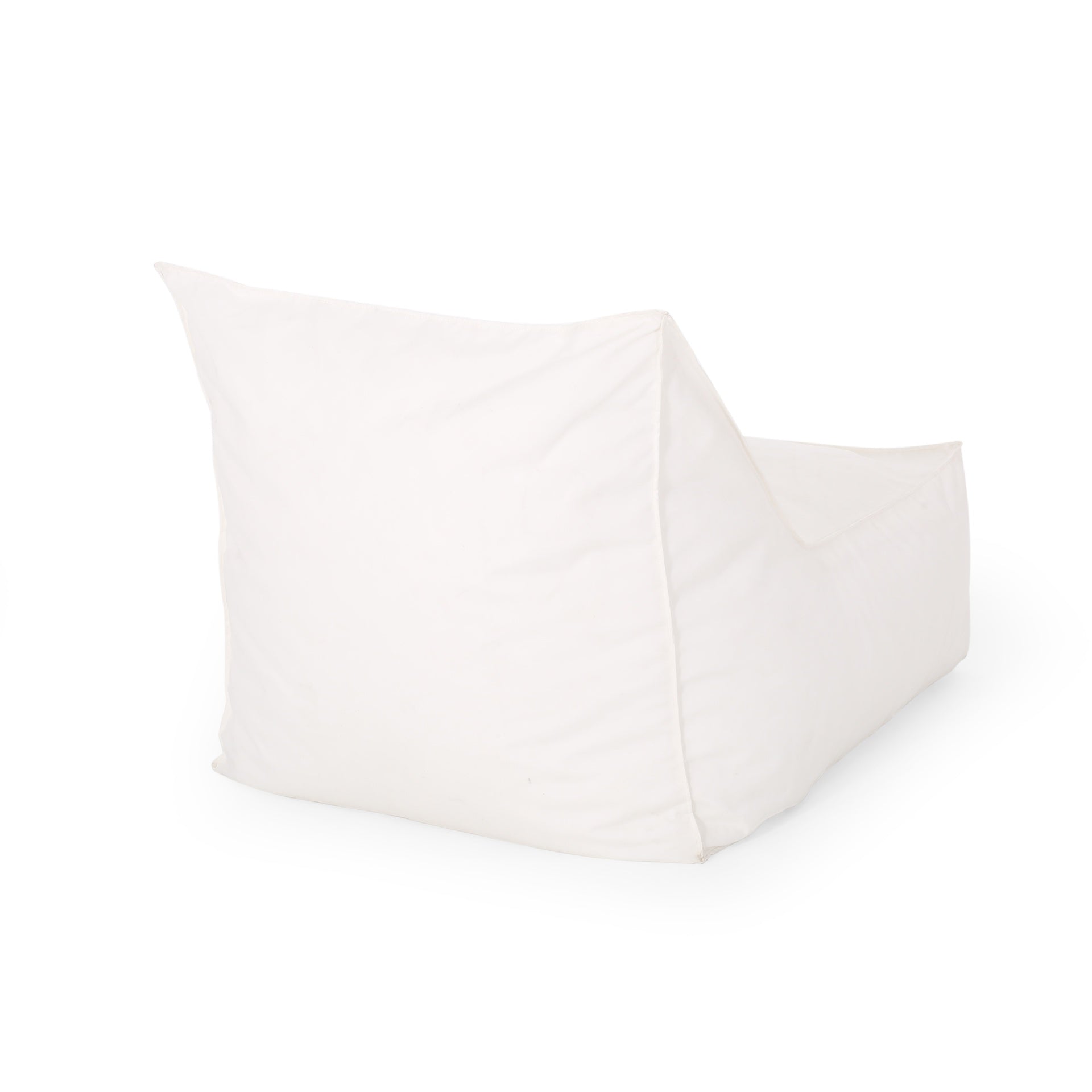 Ettie 3 Ft. Water Resistant Fabric Bean Bag Chair, White