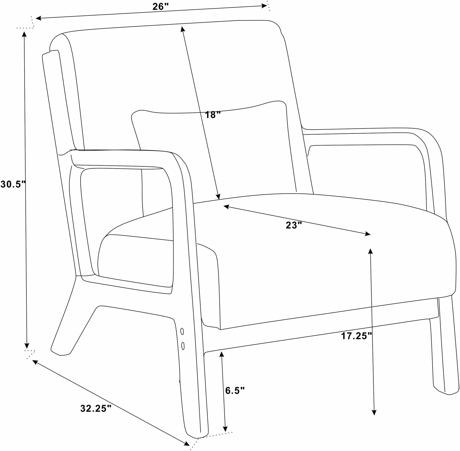 Wooden Lounge Chair