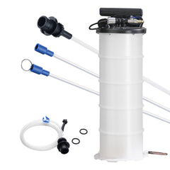Fluid Extractor, 1.74 Gallons (6.5 Liters), Pneumatic/Manual Oil Changer Vacuum Fluid Extractor with Dipstick and Suction Hose, Oil Extractor Change Pump for Automotive Fluids Vacuum Evacuation